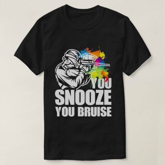 Funny Paintball Shirt, je smeekt je om te buigen T-shirt (Design voorkant)