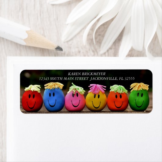 Funny Painted Rocks Return Label (Insitu)