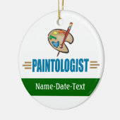 Funny Painter Keramisch Ornament (Links)