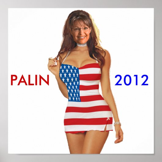 Funny Palin 2012 Poster (t shirt op shirten 2012) (Voorkant)