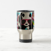 Funny Panda Beer Beach Bum Cool Sunbril Surfing Reisbeker (Center)