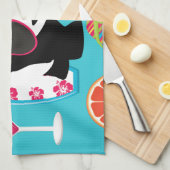 Funny Panda Beer Beach Bum Cool Sunbril Surfing Theedoek (Quarter Fold)