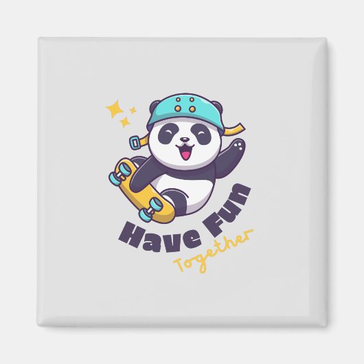 Funny Panda Cute for Animals Lover Magneet (Voorkant)