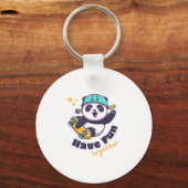 Funny Panda Cute for Animals Lover Sleutelhanger (Voorkant)