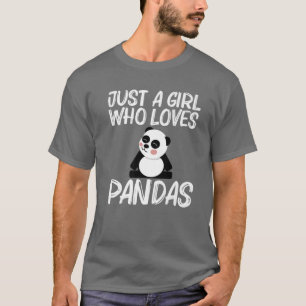 Funny Panda Design for Girls Mam Black White Beer T-shirt