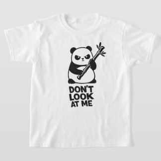 Funny Panda “DON’T LOOK AT ME” Kids T-Shirt