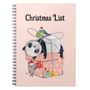 Funny Panda, Notitieboek voor kerstlijstspiraal