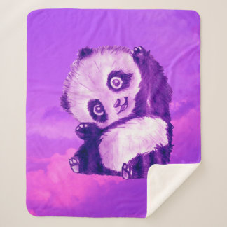 Funny Panda Sherpa Deken