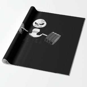 Funny Panda Workout Kitten Gym Deadlift kracht Cadeaupapier