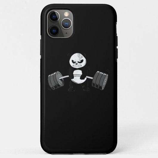 Funny Panda Workout Kitten Gym Deadlift kracht Case-Mate iPhone Case (Achterkant)