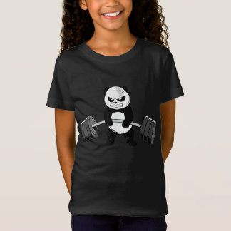 Funny Panda Workout Kitten Gym Deadlift kracht T-shirt