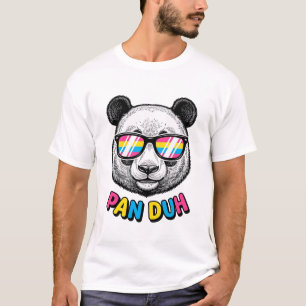 Funny Panda Zonnebril Vintage Graveer Shirt Des
