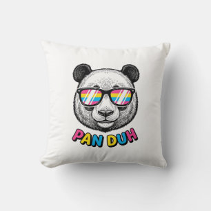 Funny Panda Zonnebril Vintage Graveer Shirt Des Kussen