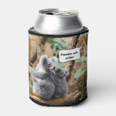 Funny Pandas of Koalas - Welke zijn knuffels? Blikjeskoeler (Blikje Voorkant)