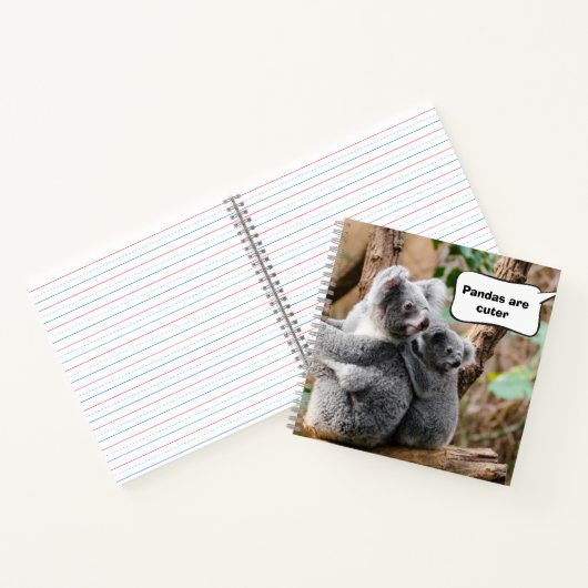 Funny Pandas of Koalas - Welke zijn knuffels? Notitieboek (Binnen)