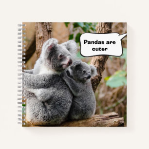Funny Pandas of Koalas - Welke zijn knuffels? Notitieboek