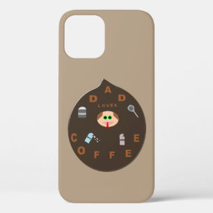 Funny Pap Monster houdt van koffie iPhone Case