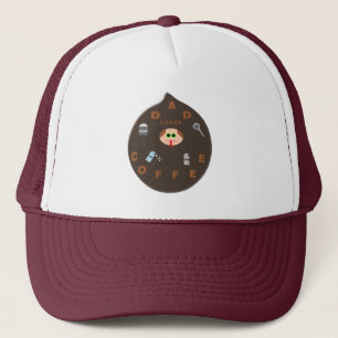 Funny Pap Monster houdt van koffie Pet