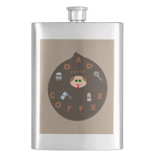 Funny Pap Monster houdt van koffieflessen Flacon