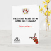 Funny Papa Joke Carte de Noël (Fleur jaune)