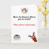 Funny Papa Joke Carte de Noël (Fleur jaune)