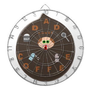 Funny Papa Monster aime Cible de flechettes café