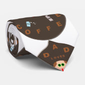 Funny Papa Monster aime Cravate café (Roulé)