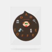 Funny Papa Monster aime le café (Recto)