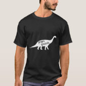 Funny Papa Saurus Dad Dinosaur T-shirt (Voorkant)