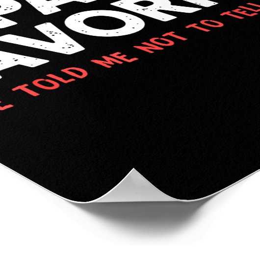 Funny Papaw's Favorite Granhild I'm Papaw's Favori Poster (Hoek)