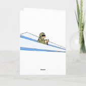 Funny Paper Airplane Pilot Kaart (Achterkant)