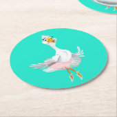 Funny Paper Onderzetter Ballerina Duck - Uw kleure (Gebogen)