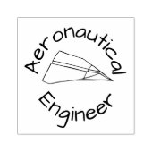 Funny Paper Plane Aeronautical Engineer Rubberstempel (Afrduk)