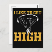 Funny Parachute Quote Skydiver Briefkaart (Voorkant / Achterkant)