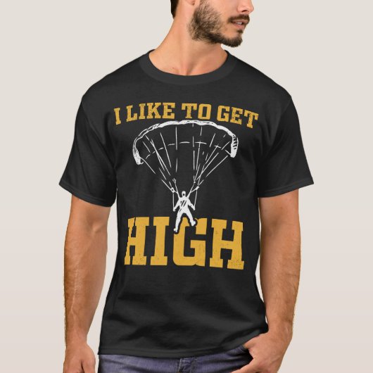 Funny Parachute Quote Skydiver T-shirt (Voorkant)
