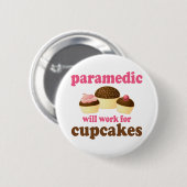 Funny Paramedic Ronde Button 5,7 Cm (Voorkant /achterkant)