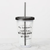 Funny Paranoid Optimist Quote Acryl Drinkbeker (Voorkant)