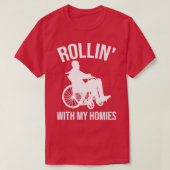 Funny Paraplegic Handicap T-shirt (Design voorkant)