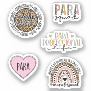 Funny Paraprofessional Pack Sticker