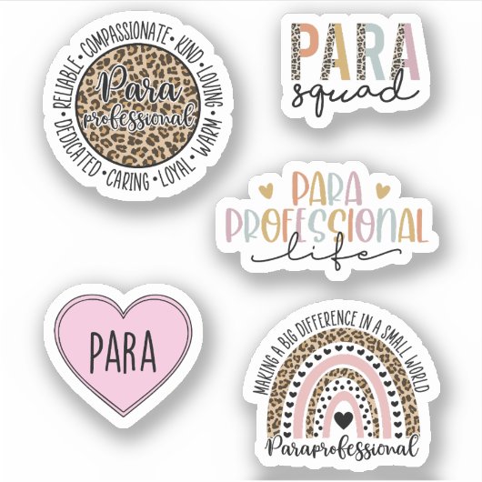 Funny Paraprofessional Pack Sticker (Voorkant)
