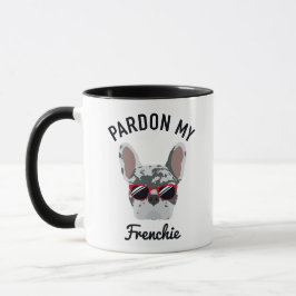 Funny Pardon my Frenchie Blue Merle French Bulldog Mok