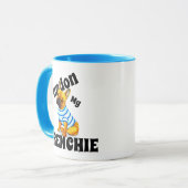 Funny Pardon My Frenchie French Bulldog Coffee Mok (Voorkant links)