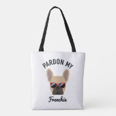 Funny Pardon my Frenchie Light Fawn French Bulldog Draagtas (Achterkant)