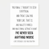 Funny Parking Post Post-it® Notes (Voorkant)