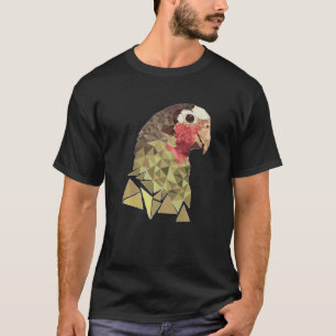 Funny Parrot Macaw Bird, Geometric Man Women T-shirt