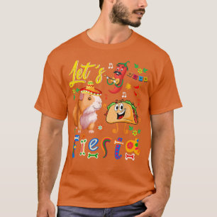 Funny Party Meican Guinee met Sombrero Taco C T-shirt
