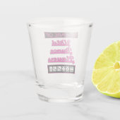 Funny Party Pink White Dice Bunco Shot Glas (Achterkant)