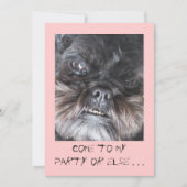 Funny party-uitnodiging kaart (Voorkant)