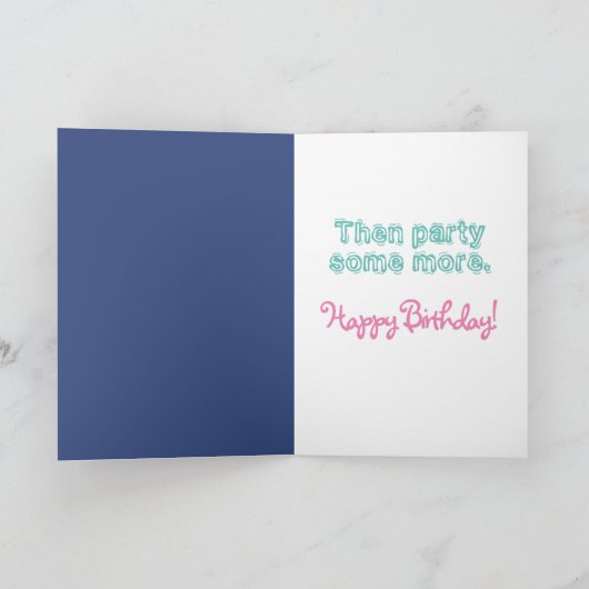 Funny Party zegt dat de Koeien thuisdag komen Kaart (Binnen)
