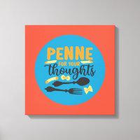 Funny Pasta Food Pun  Colour Typography Art